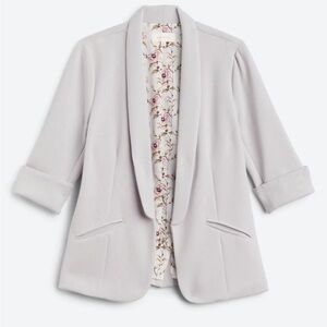 Skies are Blue - 3/4 sleeve blazer